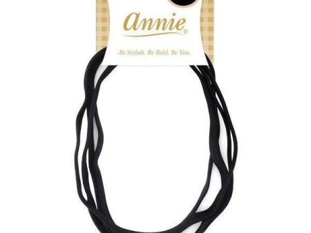 Annie Headband 4ct Black For Cheap