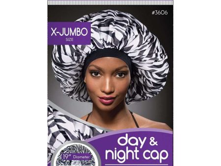 Ms. Remi Extra Jumbo Day & Night Cap Zebra Cheap