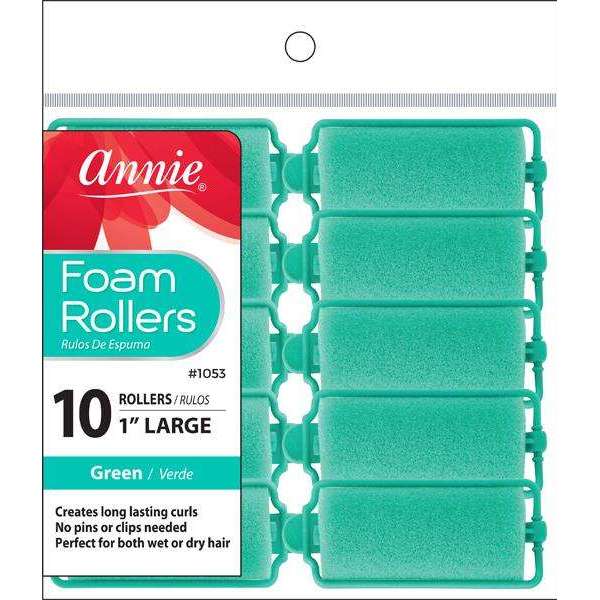 Annie Foam Rollers Large 10Ct Green Online Sale