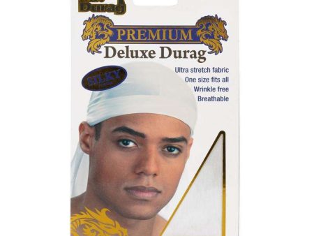 Mr. Durag Silky Deluxe Durag White For Cheap