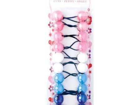 Joy Twin Bead Ponytailers 10ct Asst Online Hot Sale