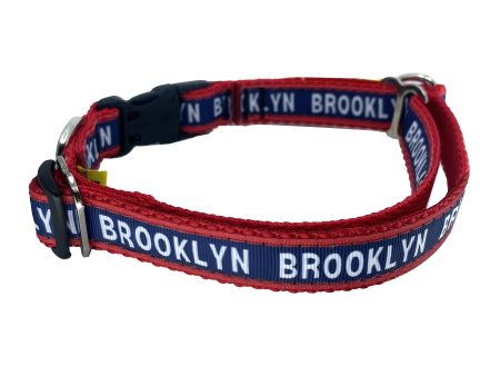 Brooklyn 3 4 inch Limited Slip Dog Collar in Red For Cheap