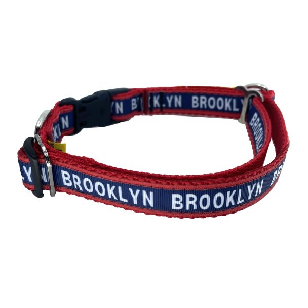 Brooklyn 3 4 inch Limited Slip Dog Collar in Red For Cheap