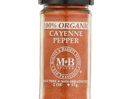 Morton And Bassett Organic Cayenne Pepper - Cayenne Pepper - Case Of 3 - 2 Oz. For Discount