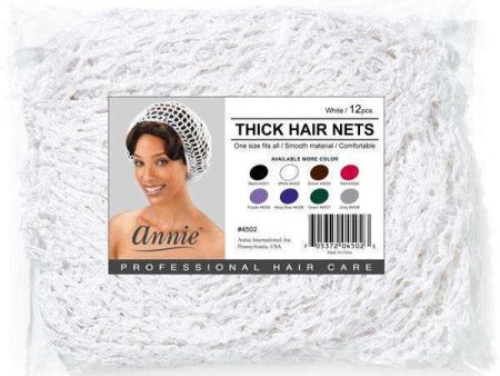 Ms. Remi Thick Hair Net Bulk 12Pc White For Discount