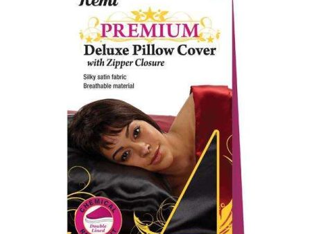 Ms. Remi Deluxe Pillow Cover with Zipper Black Online Hot Sale