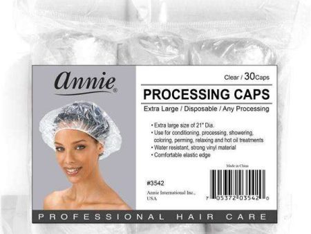 Annie Processing Caps  XL 30Pc Clear Hot on Sale