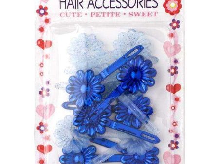 Joy Daisy Barrette 12ct Asst Blue For Discount