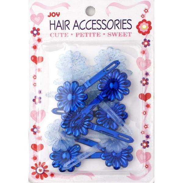 Joy Daisy Barrette 12ct Asst Blue For Discount