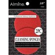 Almine Rubber Cleansing Sponge 3 8  2ct Sale