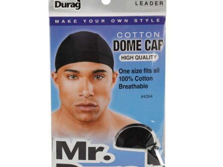 Mr. Durag Cotton Dome Cap Black Online now