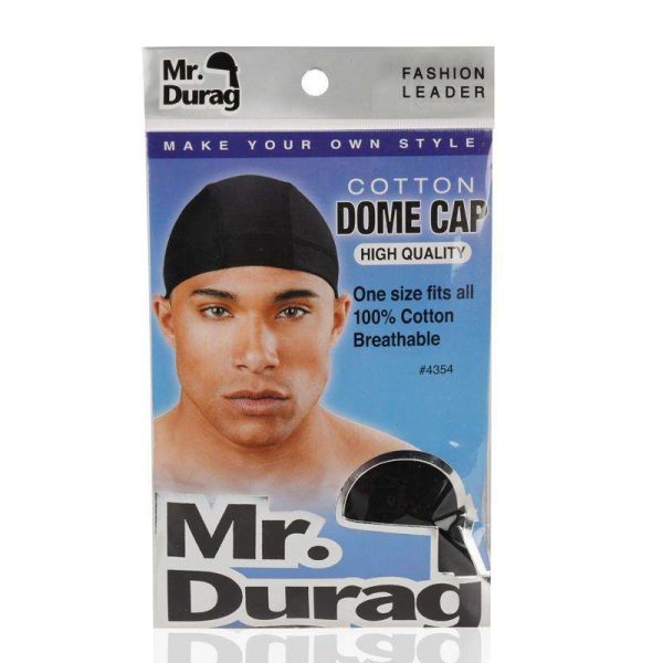 Mr. Durag Cotton Dome Cap Black Online now