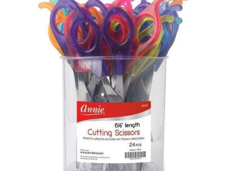 Annie Hair Shears 6.5  24Ct Transparent Asst Color For Discount