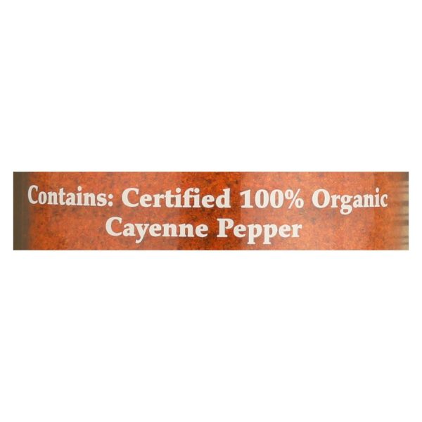 Morton And Bassett Organic Cayenne Pepper - Cayenne Pepper - Case Of 3 - 2 Oz. For Discount