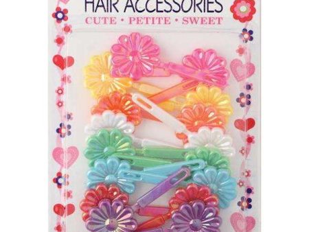 Joy Hair Barrettes Pearl Rainbow Colors Daisy Fashion