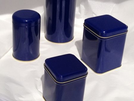 Royal Blue small square 50g Storage Tin on Sale