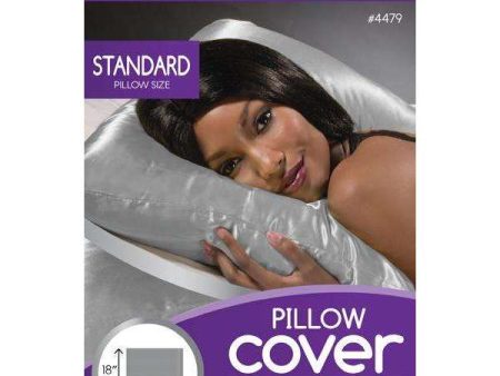 Ms. Remi Satin Pillow Cover Silver For Sale