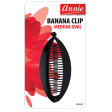 Annie Banana Clip Medium Oval 10cm Black Online