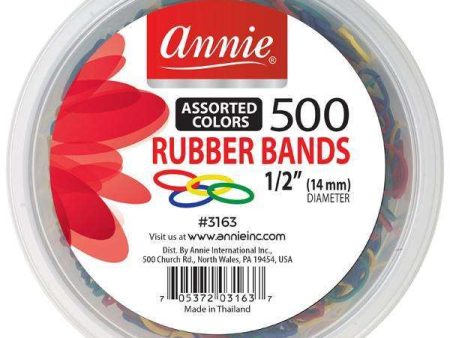 Annie Rubber Bands 500Ct Asst Color Sale