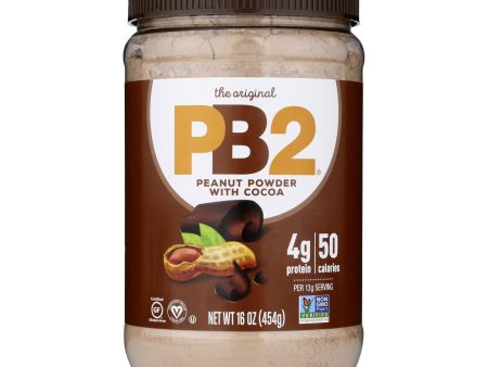 Pb2 - Peanut Butter Powder cocoa - Case Of 6-16 Ounces Supply