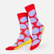 Salty Chip Socks in Red For Discount