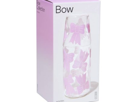 Bow Carafe & Drinking Glass Hot on Sale