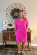 Neon Hot Pink Dress For Discount