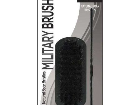 Annie Soft Mini Military Boar Bristle Brush With Comb 4.8In Online now