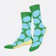 Salty Chip Socks in Green For Cheap