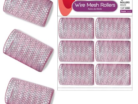 Annie Wire Mesh Rollers Jumbo 6Ct Purple For Discount