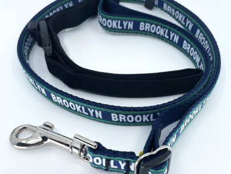 Brooklyn 3 4 Inch Adjustable Sports Doggie Leash in Navy (6 feet) Cheap