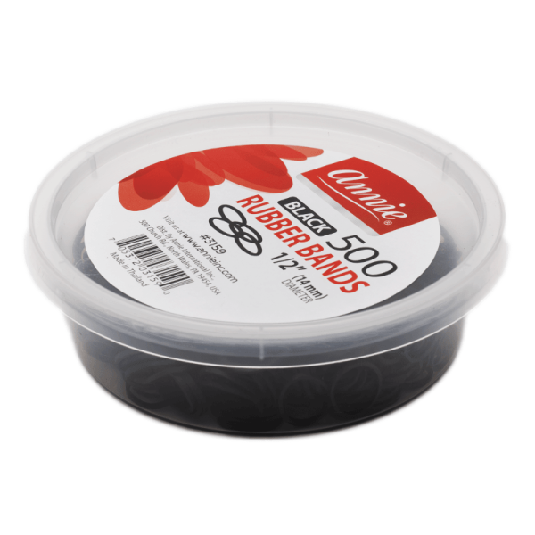 Annie Rubber Bands 500Ct Black Sale