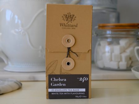 Chelsea Garden White Tea 25 Envelope Teabags Whittard - Best By: 2 2020 Online now