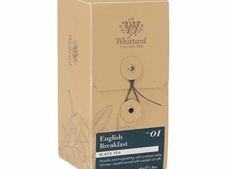 English Breakfast Individually Wrapped Teabags (25) Whittard - Best By: 9 2019 For Cheap