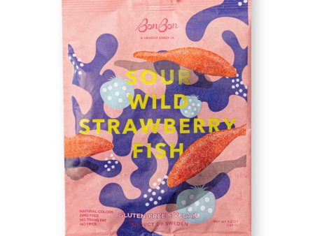 BonBon Sour Wild Strawberry Fish For Discount