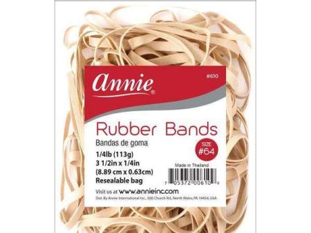 Annie Rubber Band 3 1 2  x 1 4 , 1 4 lb Beige For Sale