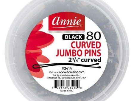 Annie Curved Jumbo Pins 2 3 4  80ct For Sale