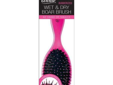 Annie Wet & Dry Boar Metallic Brush Fuchsia For Cheap