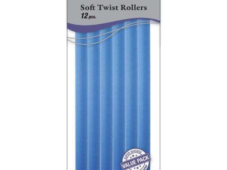 Annie Soft Twist Rollers 9 16  XL Blue Value Pack (12pcs) Online now