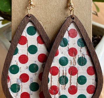 Polka Dot Teardrop Earrings For Cheap