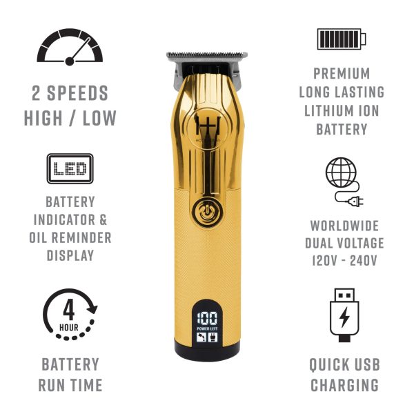 Hot & Hotter Cordless Lithium Outlining Trimmer Gold on Sale