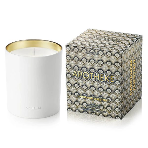 APOTHEKE Cardamom Chestnut Scented Ceramic Candle Online Hot Sale