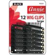 Annie Wig Clips Large 12Ct Black Online Hot Sale