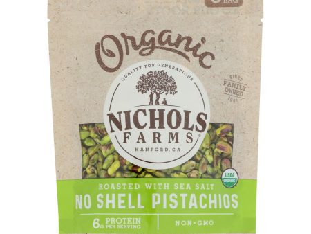 Nichols Farms - Pistachio Organic Grade 2 No Shell Roasted Salted - Case Of 15-6 Ounces Online now