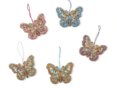 Beaded Butterfly Ornament (Assorted) Supply