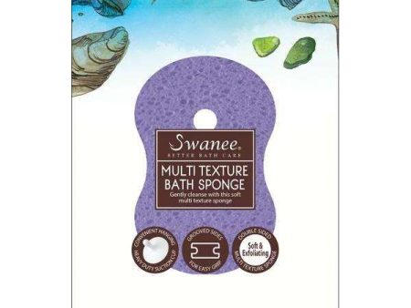 Swanee Figure 8 Multi Texture Bath Sponge with Suction Cup Purple on Sale