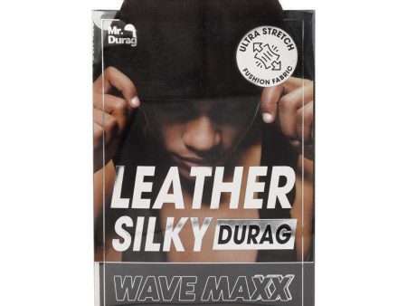 Mr. Durag Leather Silky Durag Black Cheap