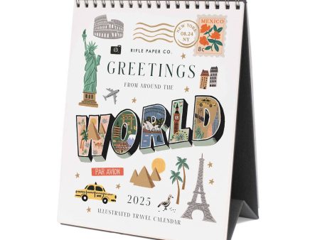 Rifle Paper Co. 2025 Greetings from Around the World Desk Calendar Sale