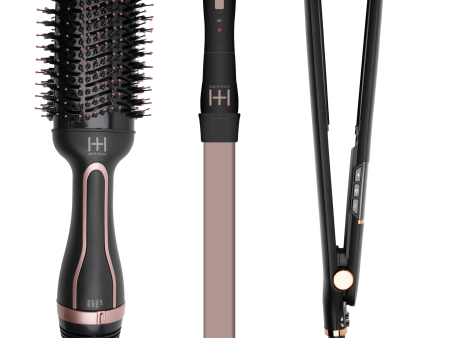 Hot & Hotter Turn-Up The Volume Bundle: One Step Styler Dryer, Flat Iron & Hot Rod Wand For Discount