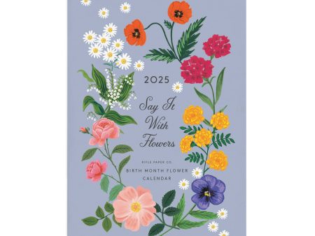 Rifle Paper Co. 2025 Say It With Flowers Wall Calendar Supply